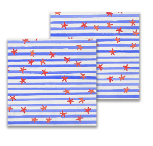 Red, White and Blue Cocktail Napkins
