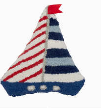 Load image into Gallery viewer, Shaped Sailboat Hook Pillow
