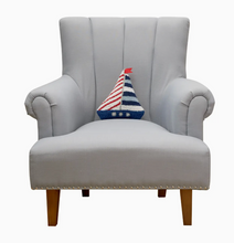Load image into Gallery viewer, Shaped Sailboat Hook Pillow
