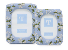 Load image into Gallery viewer, Hydrangea Embroidered and Embellished Linen Fabric Photo Frames
