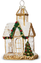 Load image into Gallery viewer, Gold Church Ornament
