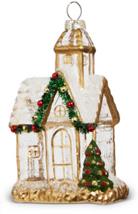 Gold Church Ornament