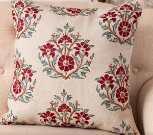 Beaded Ruby Block Print