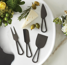 Load image into Gallery viewer, Matte Black Cheese Knives Book Box
