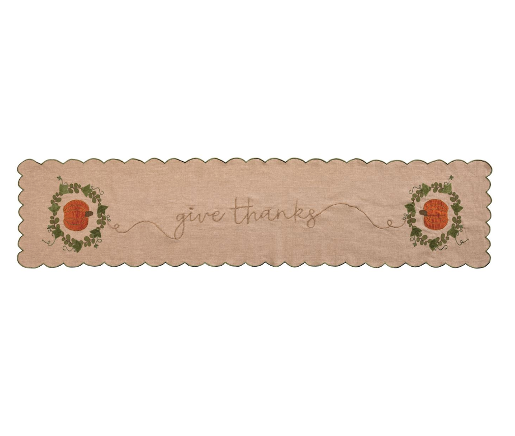 Give Thanks Table Runner