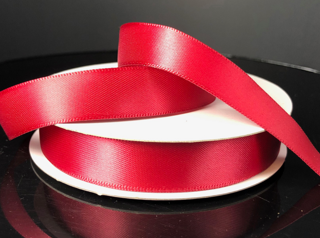 Dark Red Satin Ribbon