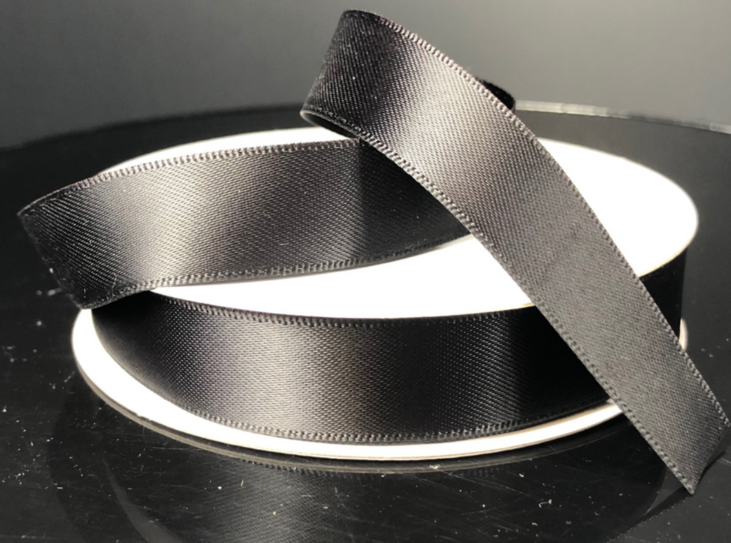 Black Satin Ribbon