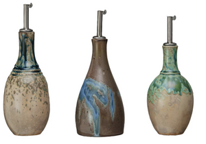 10 oz. Stoneware Oil Cruet