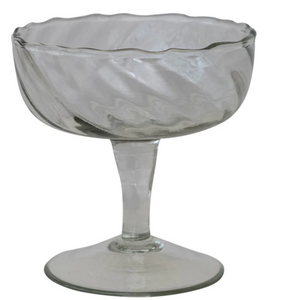 Twisted Stemmed Coupe Glass