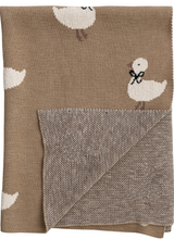 Load image into Gallery viewer, Cotton Knit Baby Blanket w/ Ducklings
