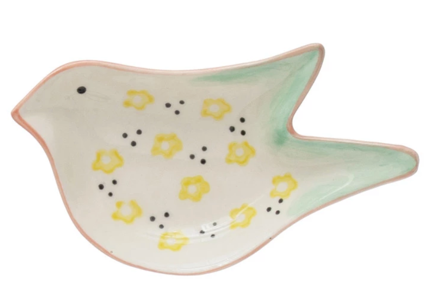 Stoneware Bird Shaped Dish