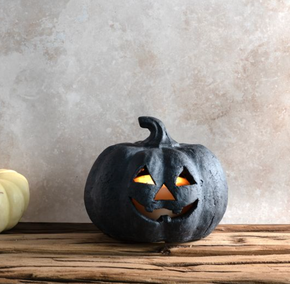 Black Terracotta Jack O Lantern