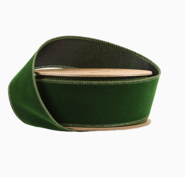 Spruce Velvet Ribbon