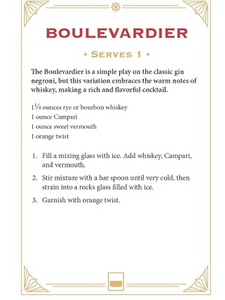Whiskey Cocktail Cards A–Z