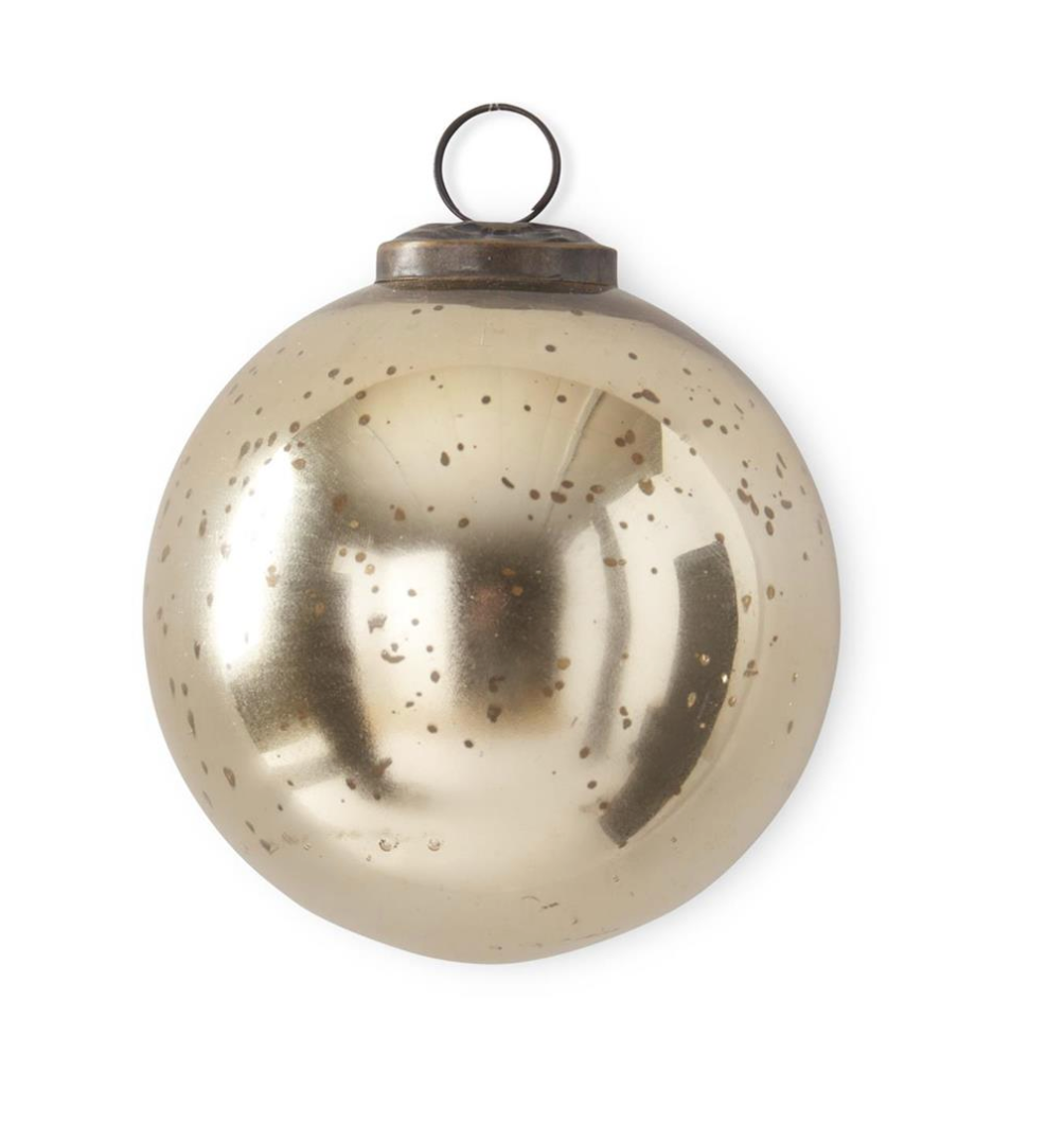 Gold Mercury Glass Ornament