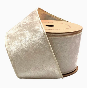 2 1/2" Reversible Velvet Wired Ribbon