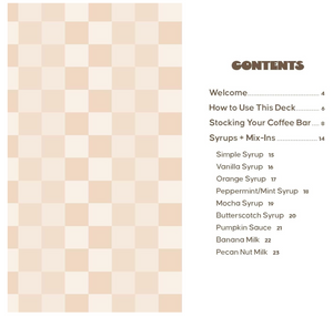 Coffee Cards: 50 Recipes for a Better Brew