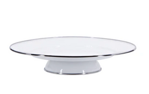 Solid Cake Plate, White