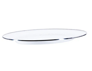 Solid Oval Platter, White
