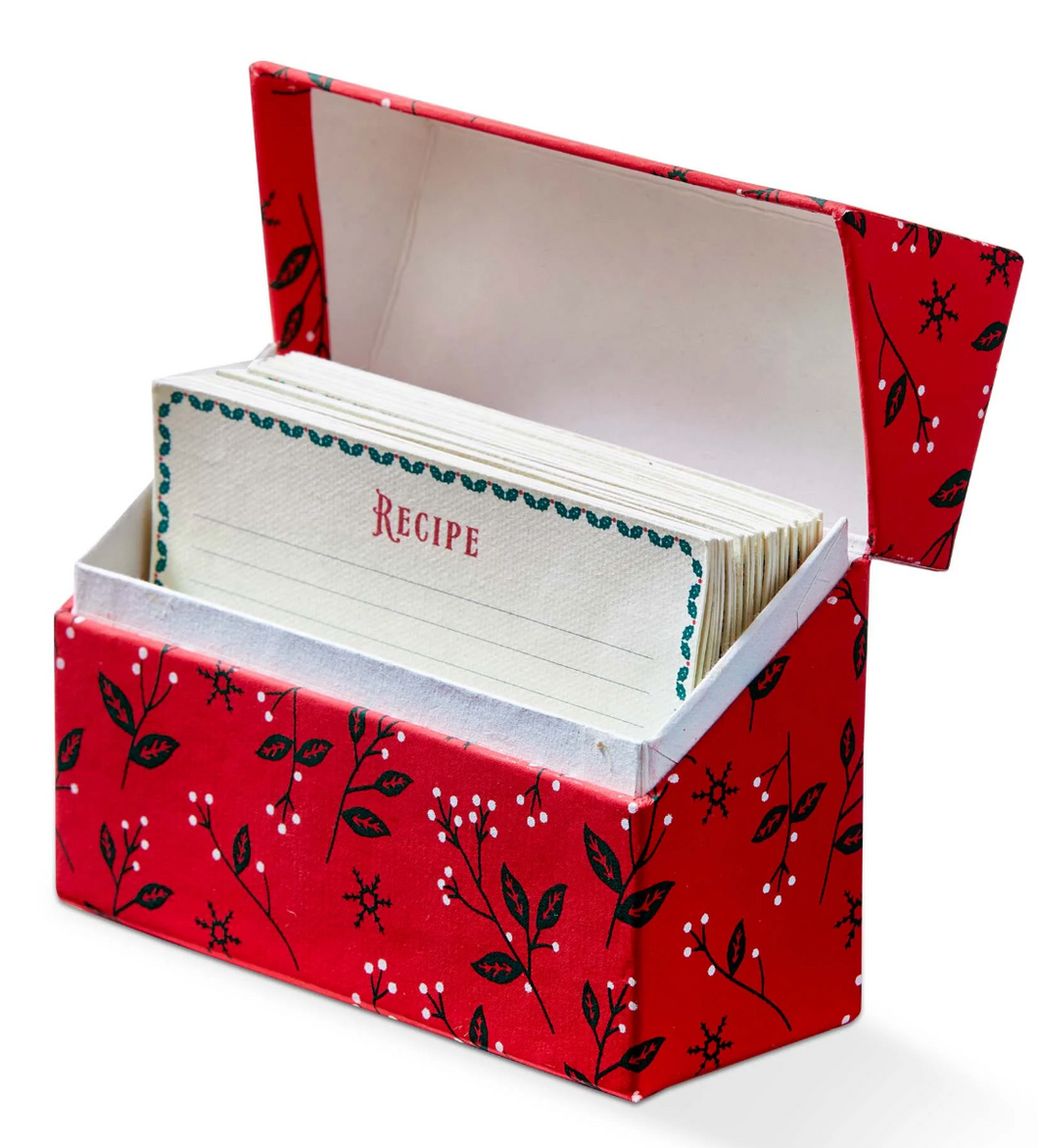 Tis The Season Recipe Cards With Box