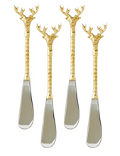 Load image into Gallery viewer, Stag Charcuterie Spreaders - Set of 4
