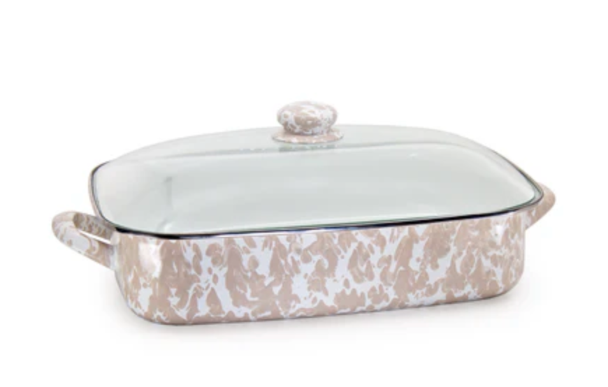 Taupe Swirl Roasting Pan