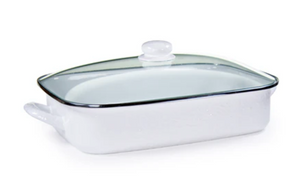 White Solid Roasting Pan