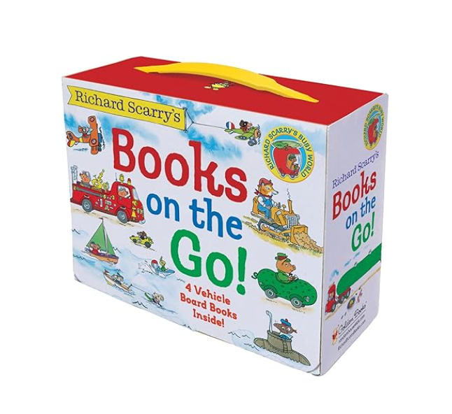 Richard Scarry's Books on the Go: 4 Board Books