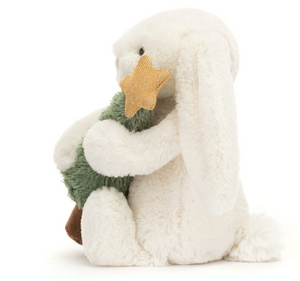 Bashful Bunny with Christmas Tree