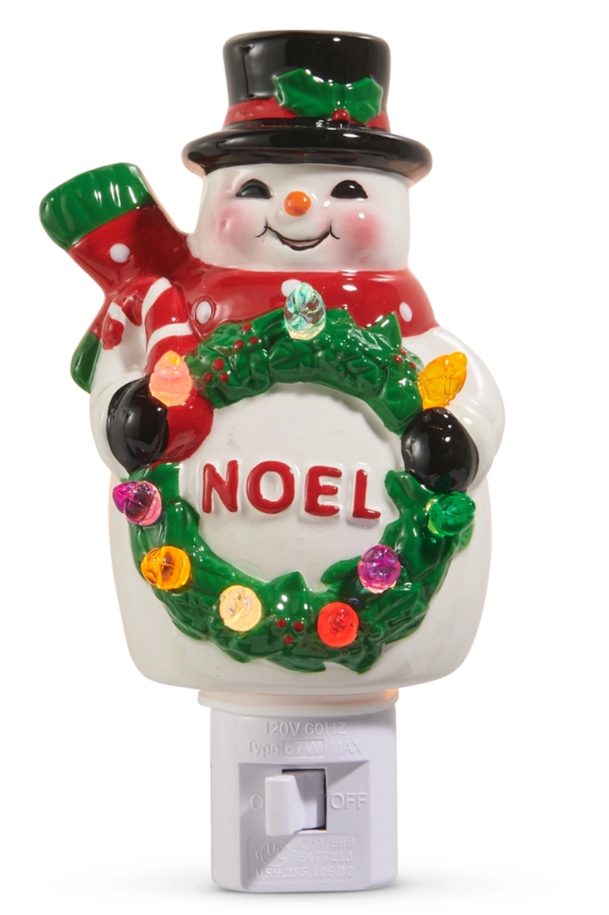 Vintage Snowman Night Light