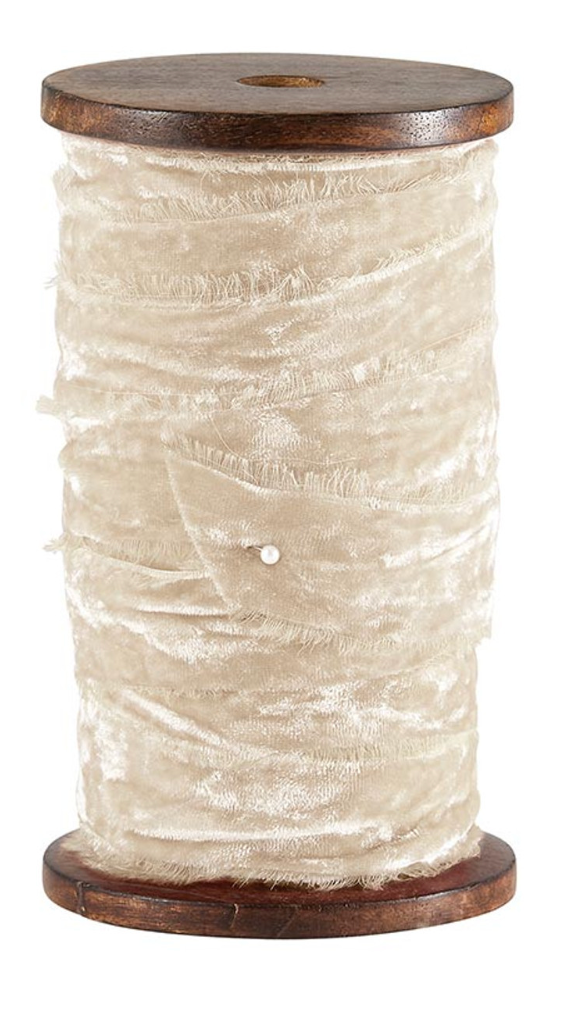 Frayed Velvet Spools