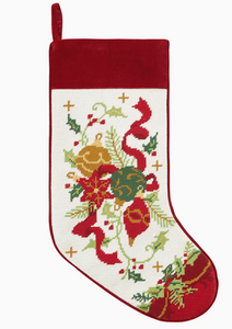 Nostalgic Embroidered Christmas Stocking