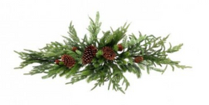 42"Real Touch Norfolk Spruce Juniper Swag