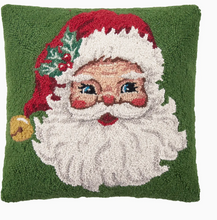 Load image into Gallery viewer, Red Hat Santa Hook Pillow
