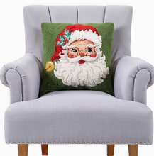 Load image into Gallery viewer, Red Hat Santa Hook Pillow

