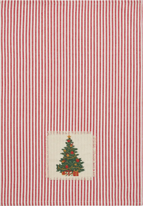 Holiday Patch Stripe Tree Kitchen Towel