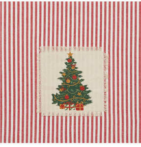 Holiday Patch Stripe Tree Kitchen Towel