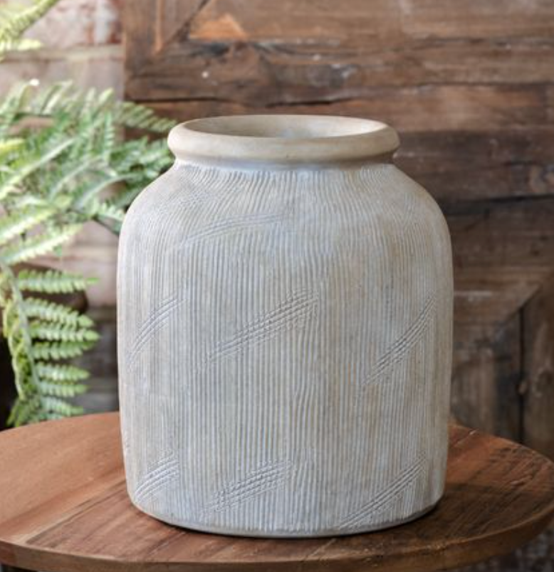 Gray Deco Vase