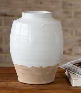 White Sand Vase