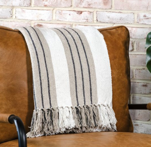 Stripe Cotton Throw