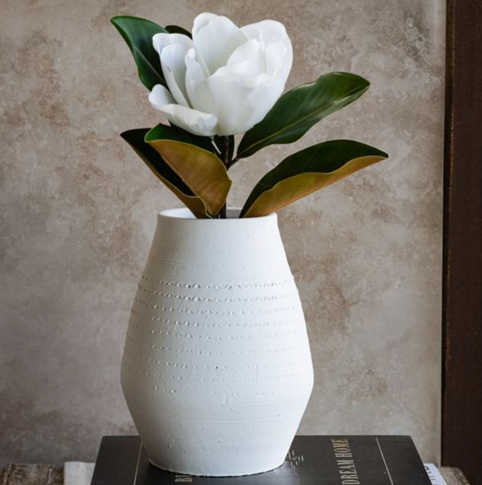 White Lillian Vase