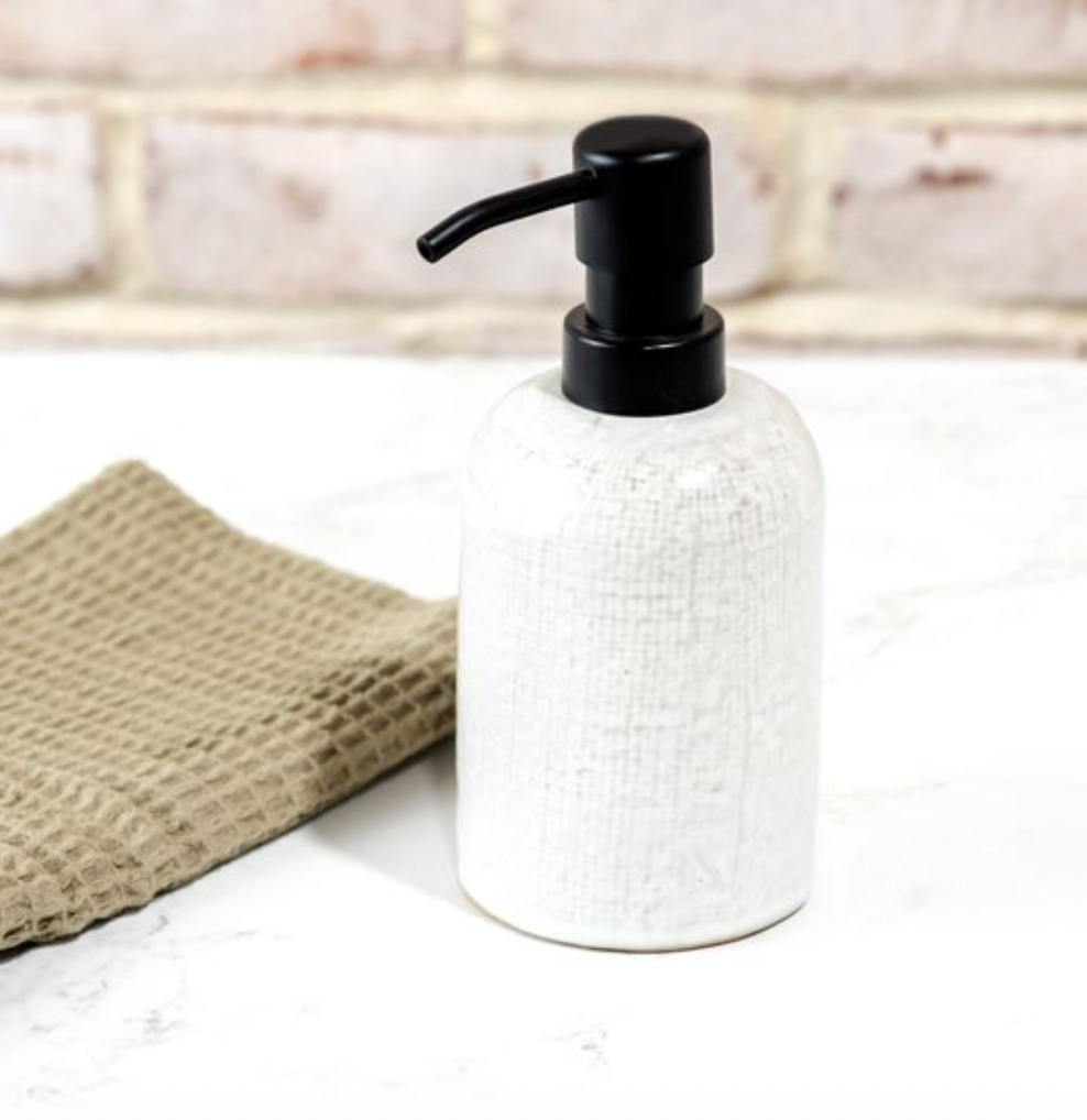White Porcelain Soap Dispenser