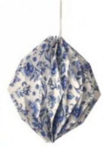 Blue Patterned Paper Ornament