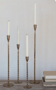 Hand-Forged Cast Iron Taper Holders