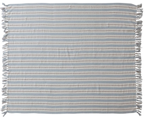 Woven Recycled Cotton Blend Throw