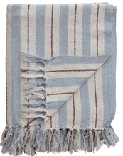 Load image into Gallery viewer, Woven Recycled Cotton Blend Throw
