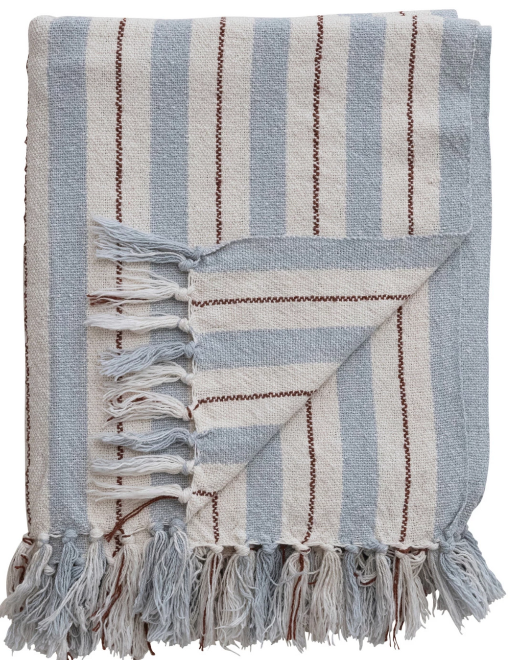 Woven Recycled Cotton Blend Throw