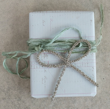 Load image into Gallery viewer, Metal Rhinestone Bow Ornament

