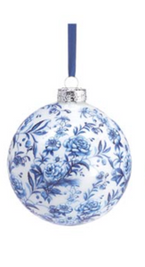 Blue Floral Ornament