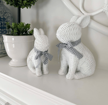 Load image into Gallery viewer, Whicker Resin Bunny
